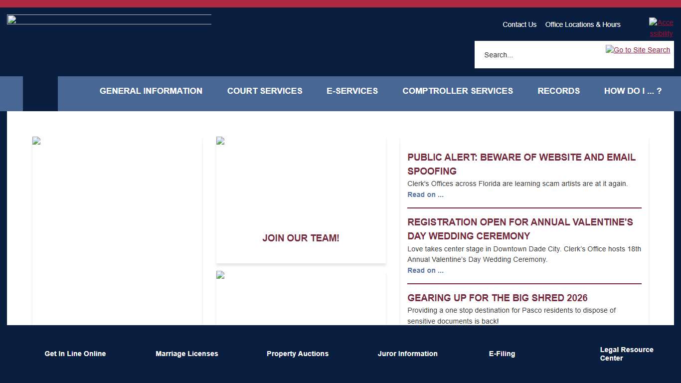 Pasco County Clerk, FL Official Website